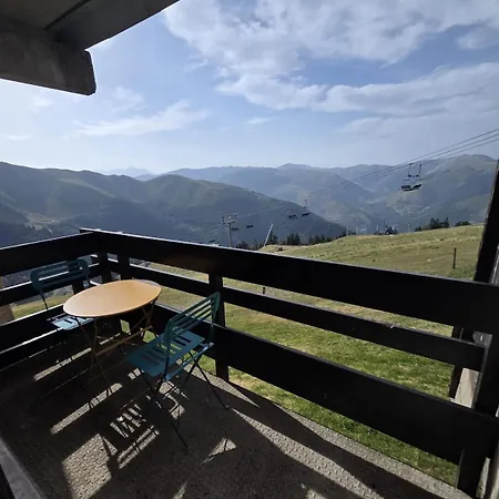5 Personnes, Pied Des Pistes, Balcon, Vue Montagne